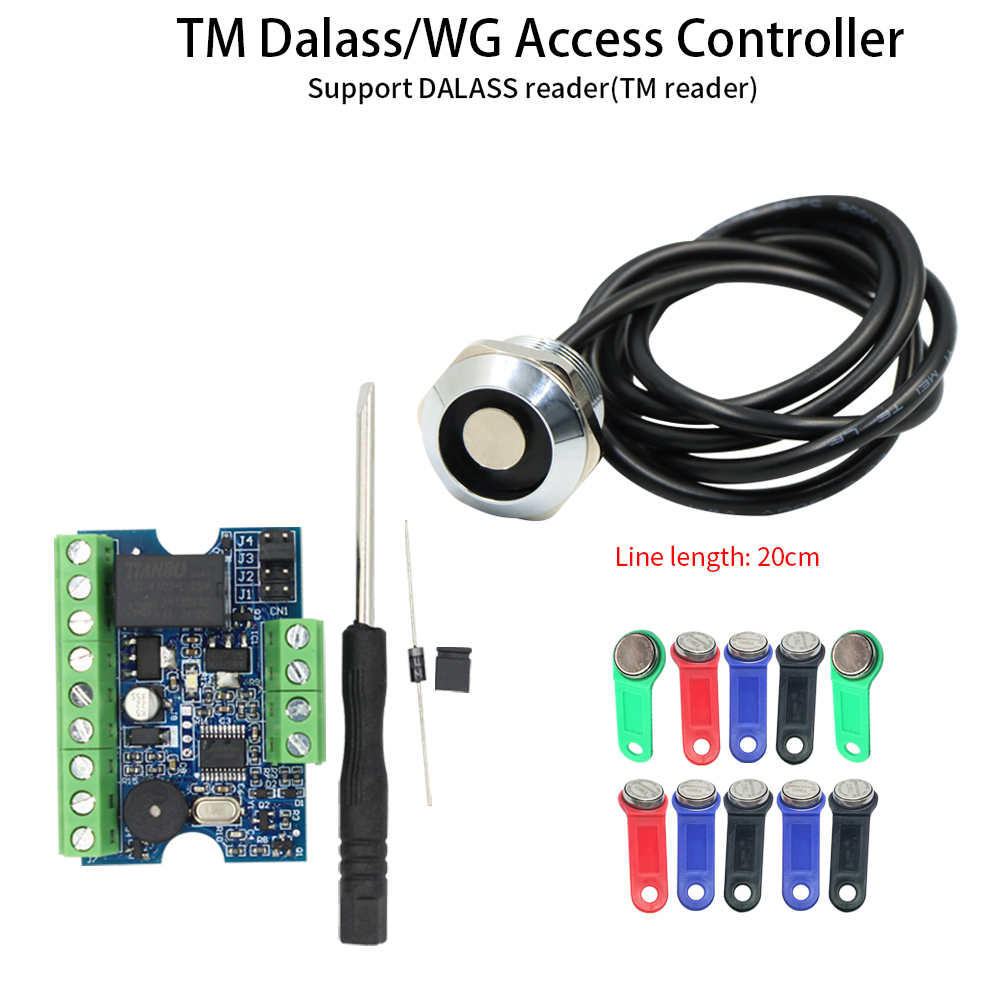 Access Control System Rfid Kit - Controllo accessi Dallas TM1990 Kit controller