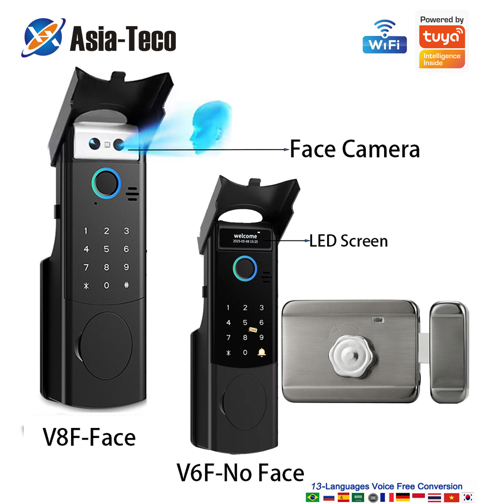 Door Access Control Keypad Rfid - Serratura Intelligente WiFi Impermeabile Tuya con