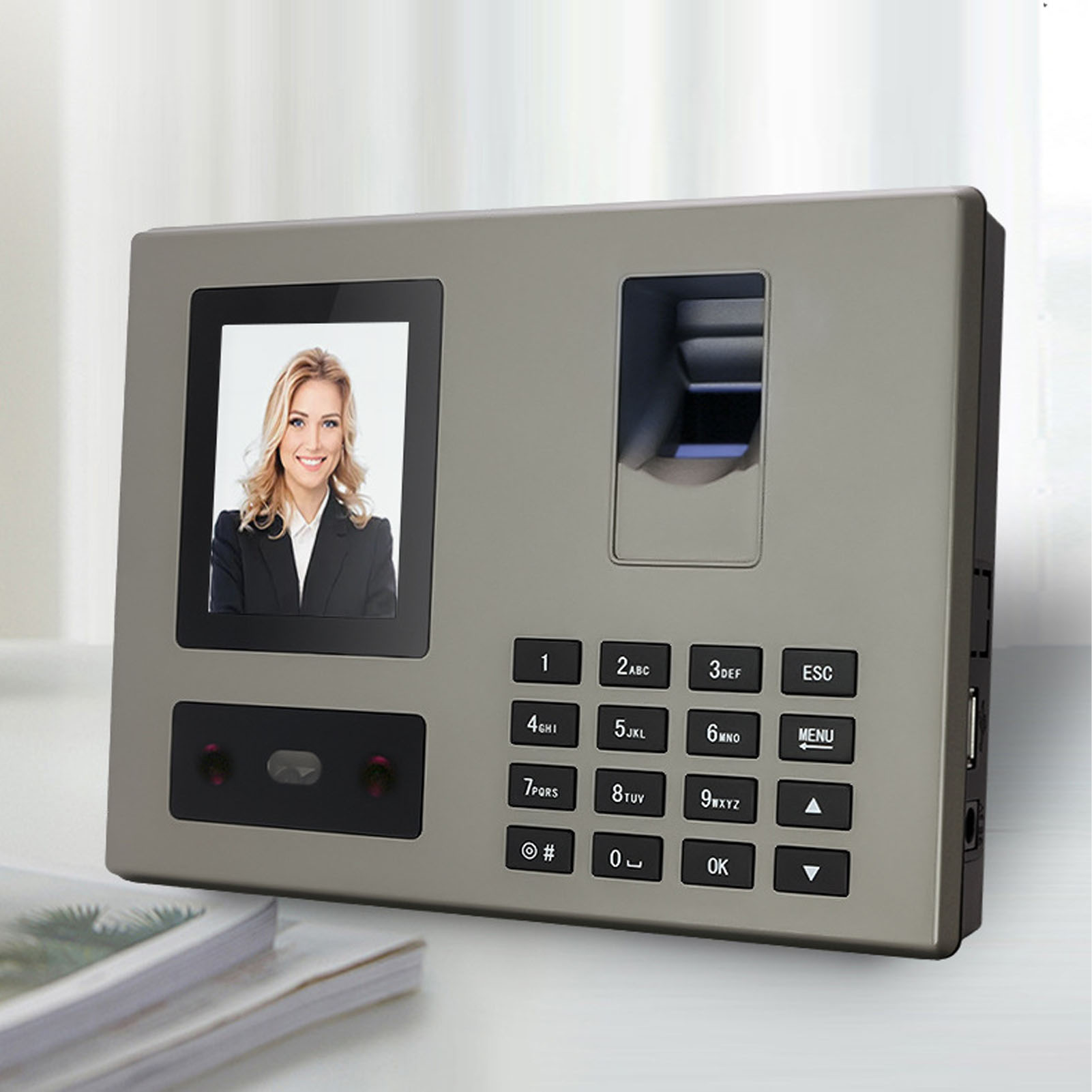 Biometric Time Attendance Machine - Orologio Marcatempo Biometrico, Macchina per Rilevamento