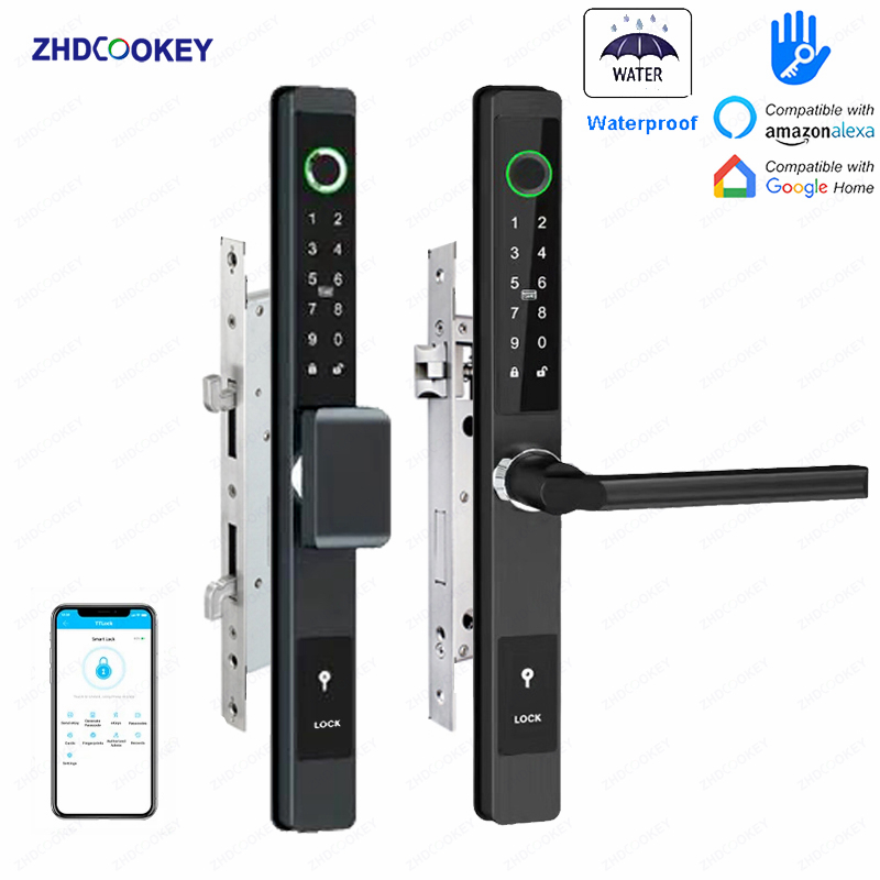 Door Access Control Keypad Rfid - Serratura Digitale Biometrica ZHDCOOKEY, Impermeabile, con