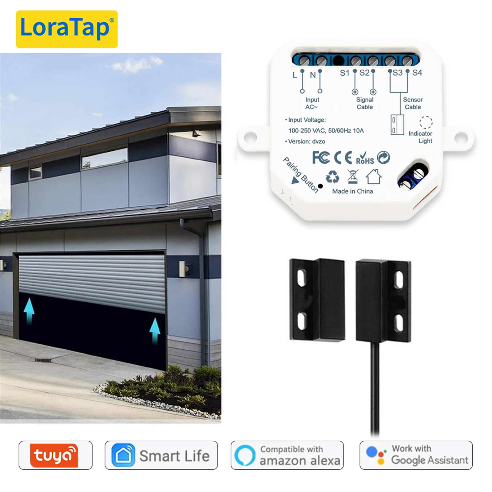 Turnstile Gate Access Control - LoraTap Tuya Smart Life Sensori per