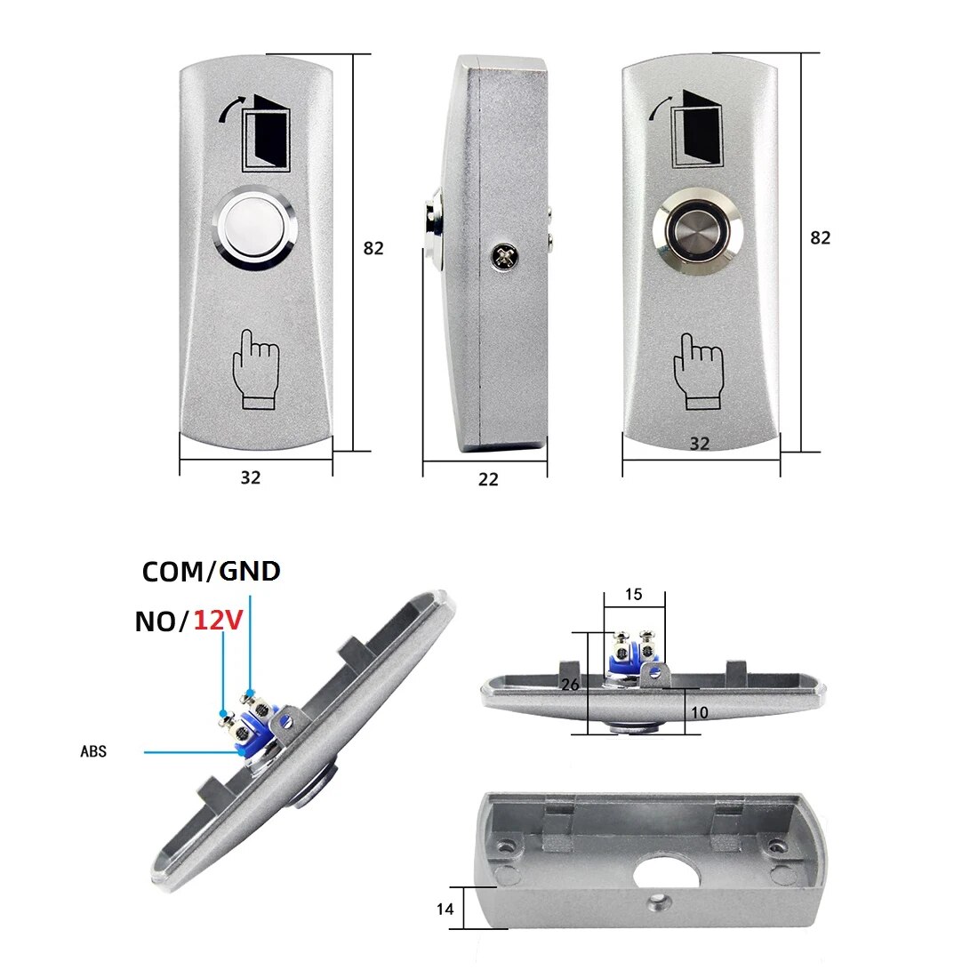 Pulsante di accesso Interrutto - Exit Button Push To Release recensione e prezzo