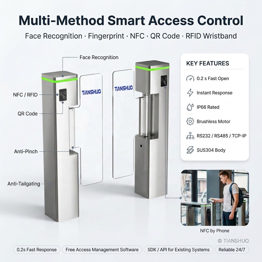 Cancello a battente con contro - Turnstile Gate Access Control recensione e prezzo