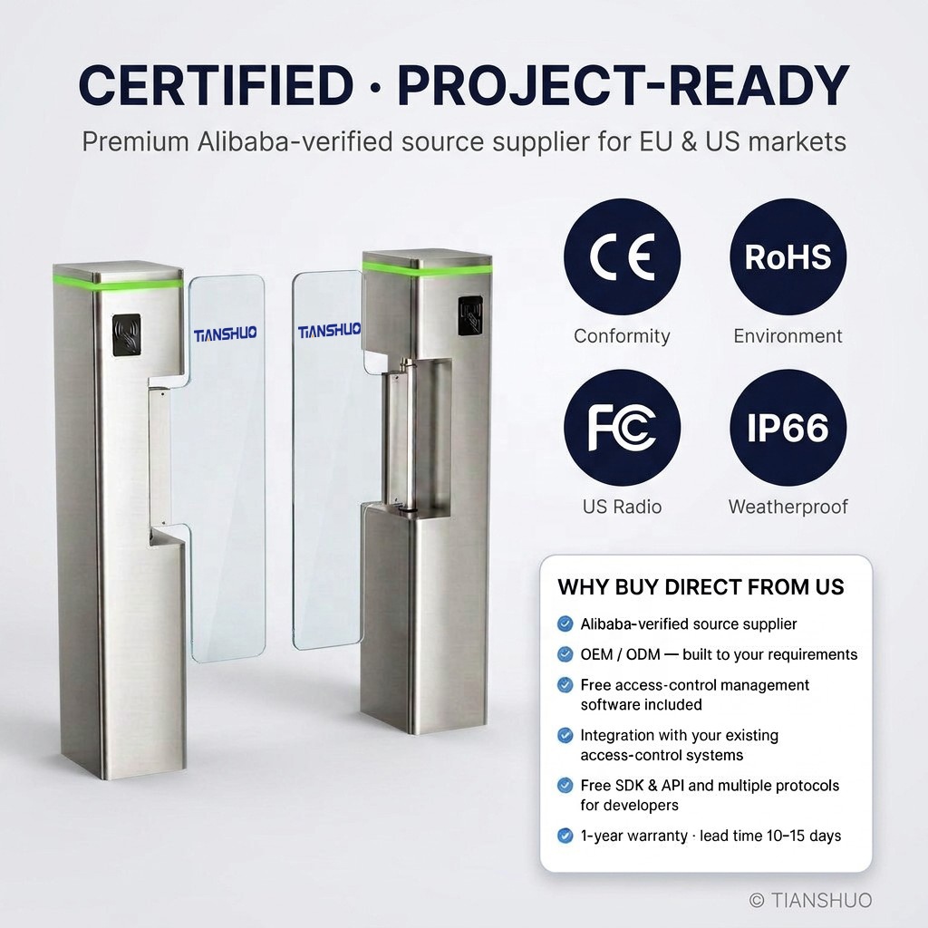 Cancello a battente con contro - Turnstile Gate Access Control recensione e prezzo
