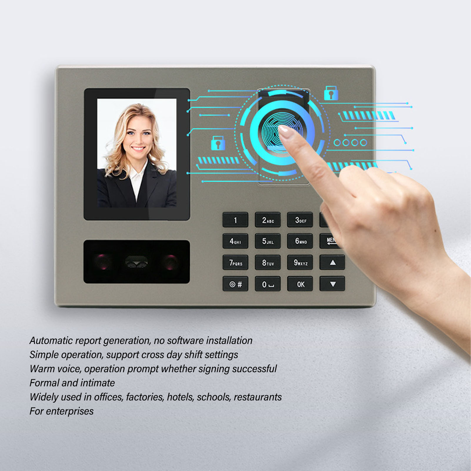 Orologio Marcatempo Biometrico - Biometric Time Attendance Machine recensione e prezzo