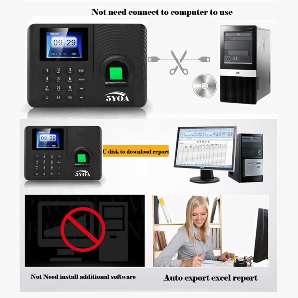 Sistema di rilevazione presenz - Biometric Time Attendance Machine recensione e prezzo