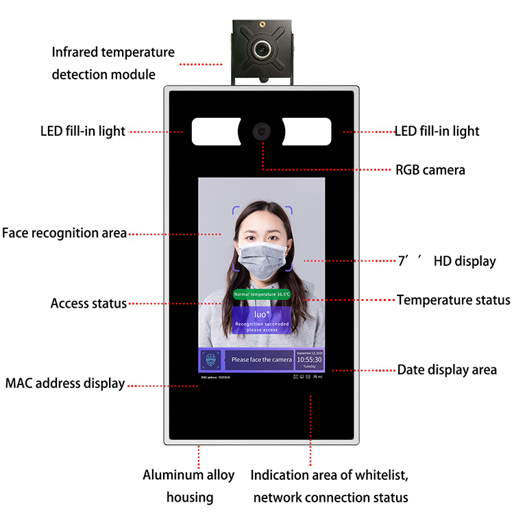 Dispositivo di riconoscimento  - Face Recognition Access Control Terminal recensione e prezzo