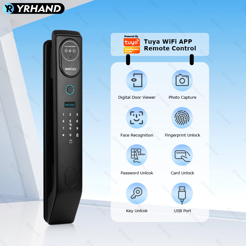 YRHAND V8 Tuya Wifi 3D Face Sm - Fingerprint Access Control Door recensione e prezzo