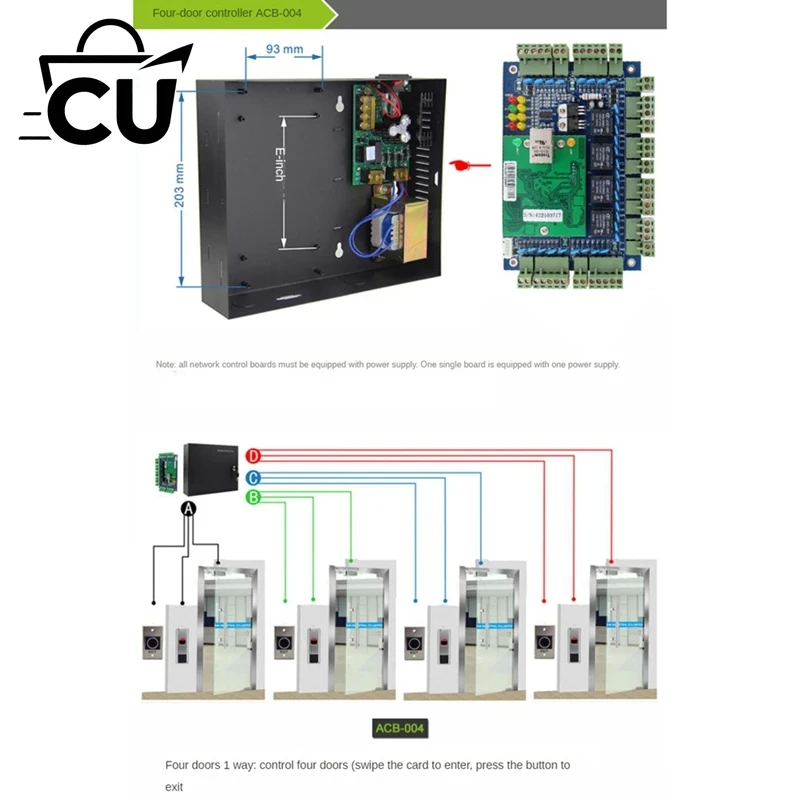 ACB-004 Pannello di Controllo  - Access Control Board 4 Door recensione e prezzo